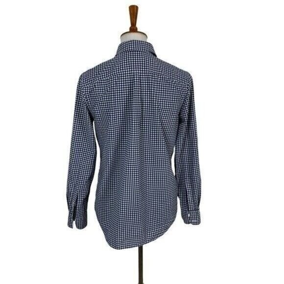 Vineyard Vines Button Down Shirt 4 Blue White Preppy Nautical Coastal Classic - Picture 4 of 7